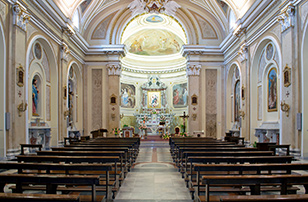 Interno Santuario di Maria Santissima del Carmine Palmi