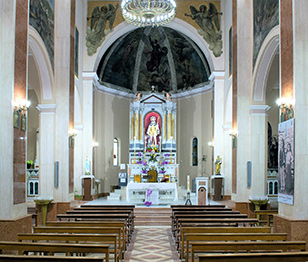 Interno Santuario di San Rocco Acquaro Cosoleto